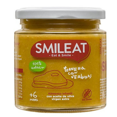 Smileat Potinho de Vaca com Verduras 100% Ecológico 230g